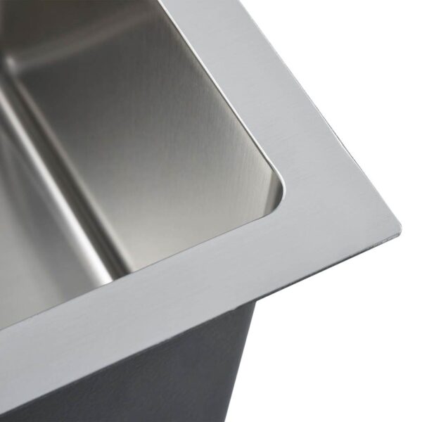 vidaXL Handmade Kitchen Sink Stainless Steel (AU only) - Image 5