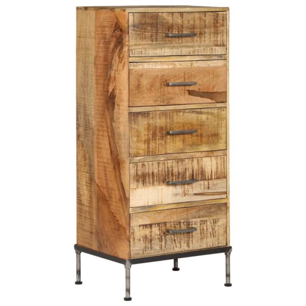 vidaXL Chest of Drawers 45x35x106 cm Solid Mango Wood - Image 10