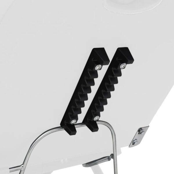 vidaXL Beauty Treatment Chair Faux Leather White 180x62x78 cm - Image 6