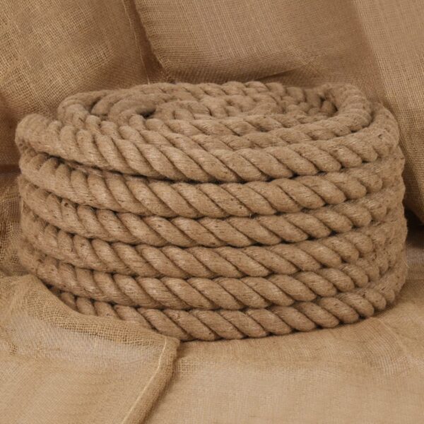 vidaXL Jute Rope 5 m Long 50 mm Thick - Image 1