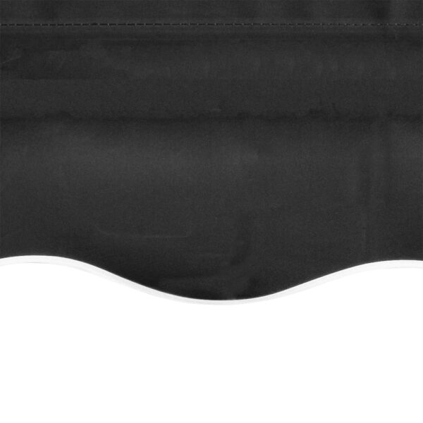 vidaXL Awning Top Sunshade Canvas Anthracite 400x300 cm - Image 4