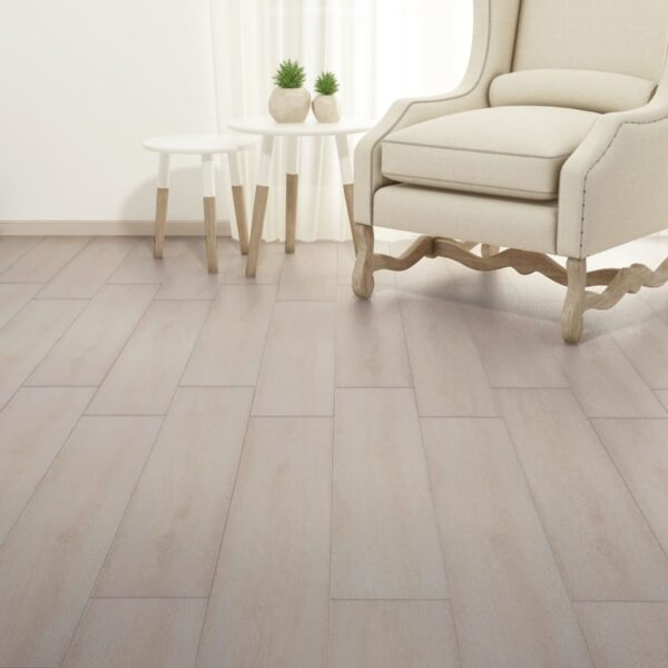 vidaXL Non Self-adhesive PVC Flooring Planks 5.26 m² 2 mm Oak Classic White - Image 4