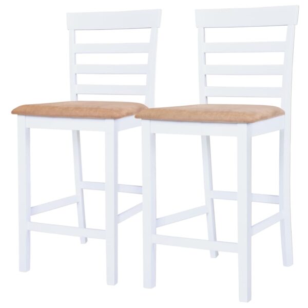 vidaXL Bar Table and Stool Set 3 Pieces MDF Dark Brown - Image 5