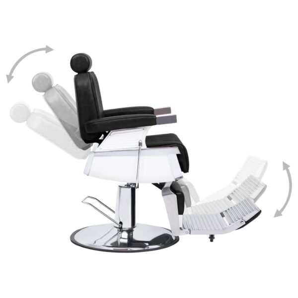 vidaXL Barber Chair Black 68x69x116 cm Faux Leather - Image 4
