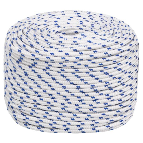 vidaXL Boat Rope White 10 mm 25 m Polypropylene - Image 2