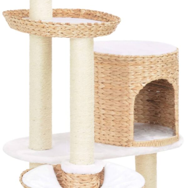 vidaXL Cat Tree with Sisal Scratching Post Seagrass - Image 4