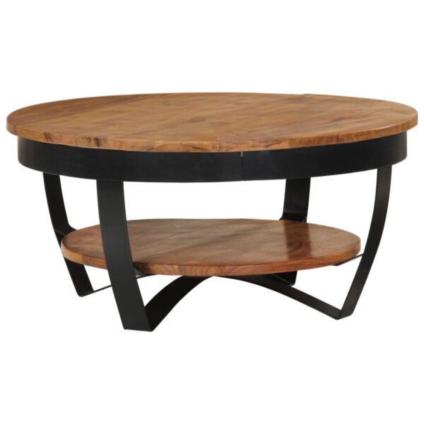 vidaXL Coffee Table 65x65x32 cm Solid Acacia Wood - Image 12