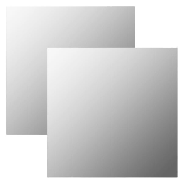 vidaXL Wall Mirrors 2 pcs 50x50 cm Square Glass - Image 1