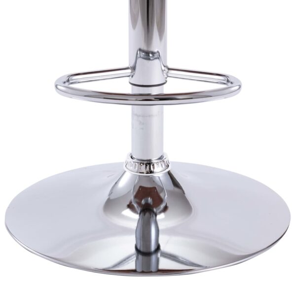 vidaXL Bar Stool Grey Fabric - Image 7