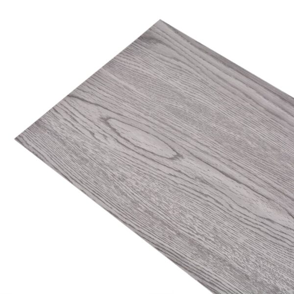 vidaXL Non Self-adhesive PVC Flooring Planks 5.26 m² 2 mm Dark Grey - Image 2