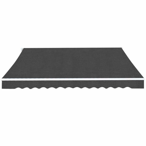 vidaXL Folding Awning Manual Operated 500 cm Anthracite - Image 2