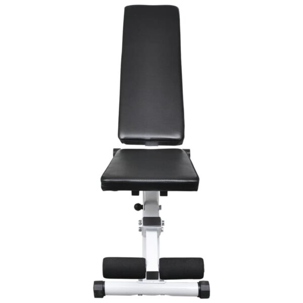 vidaXL Workout Bench with Barbell and Dumbbell Set 30.5 kg - Image 4