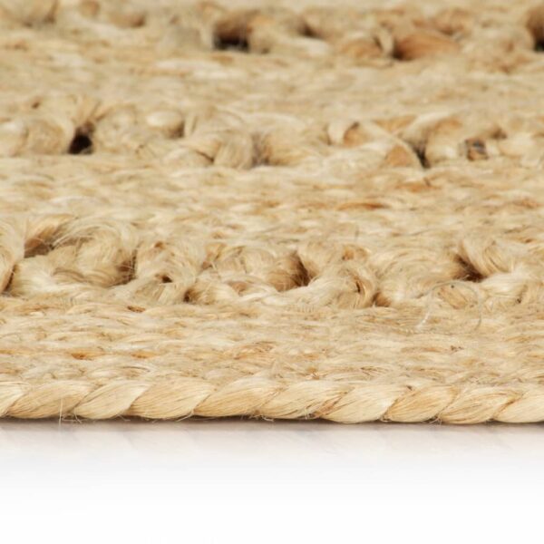 vidaXL Handmade Rug Braided Jute 90 cm - Image 3