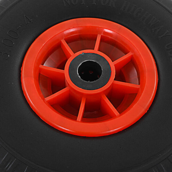 vidaXL Sack Truck Wheels 2 pcs Solid PU 3.00-4 - Image 5