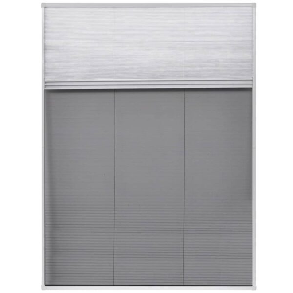 vidaXL Plisse Insect Screen for Windows Aluminium 60x80 cm with Shade - Image 3
