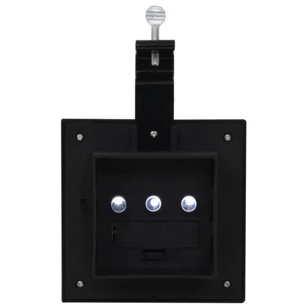 vidaXL Outdoor Solar Lamps 12 pcs LED Square 12 cm Black - Image 11