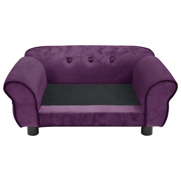 vidaXL Dog Sofa Burgundy 72x45x30 cm Plush - Image 5