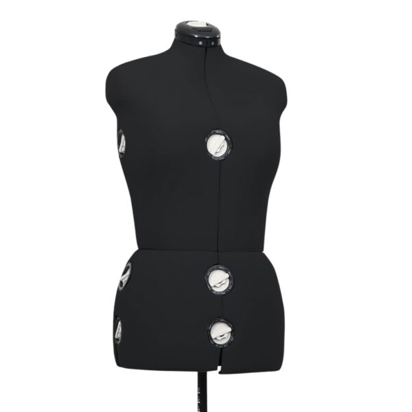 vidaXL Adjustable Dress Form Female Black M Size 40-46 - Image 5