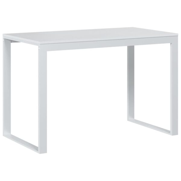 vidaXL Computer Desk White 110x60x73 cm Engineered Wood - Image 2