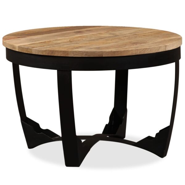 vidaXL Coffee Table Solid Rough Mango Wood 60x40 cm - Image 1