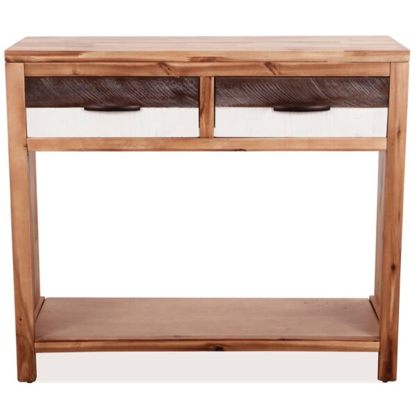 vidaXL Console Table Solid Acacia Wood 86x30x75 cm - Image 2