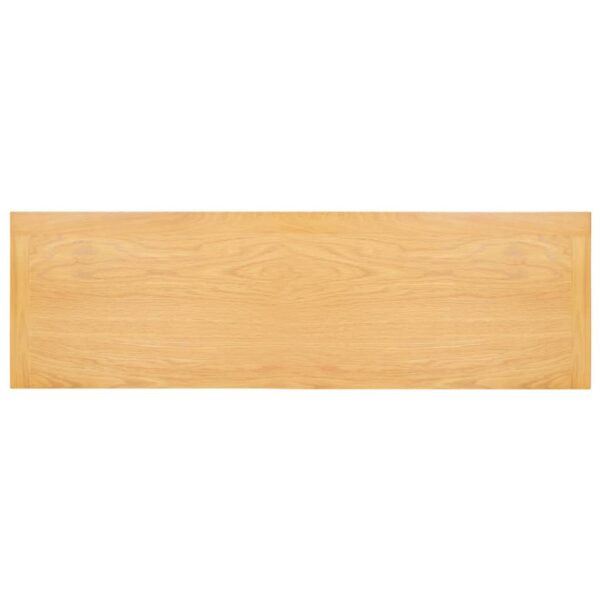 vidaXL Console Table 83x30x73 cm Solid Oak Wood - Image 6