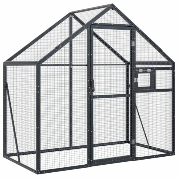 vidaXL Aviary Anthracite 179x100x185 cm Aluminium - Image 2