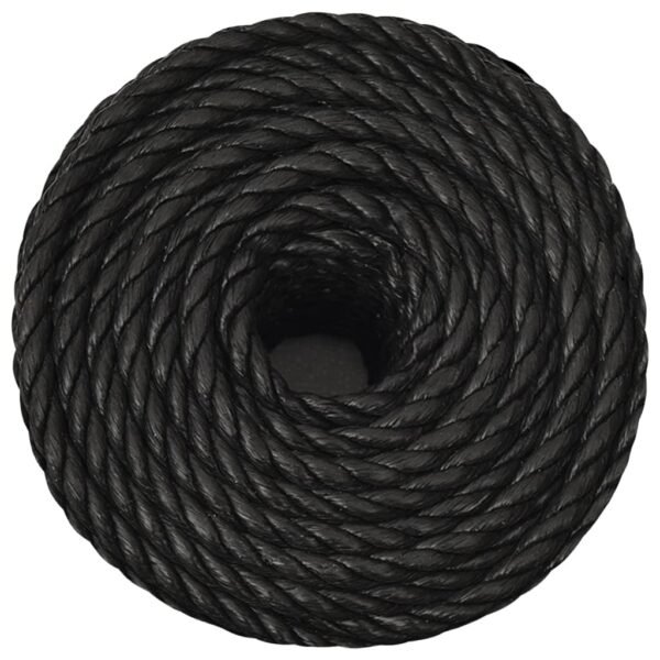 vidaXL Work Rope Black 10 mm 100 m Polypropylene - Image 3