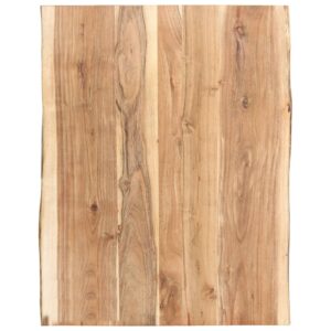 vidaXL Table Top Solid Acacia Wood 80x(50-60)x3.8 cm