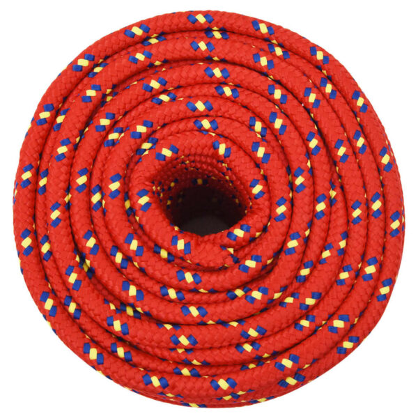 vidaXL Boat Rope Red 12 mm 25 m Polypropylene - Image 3