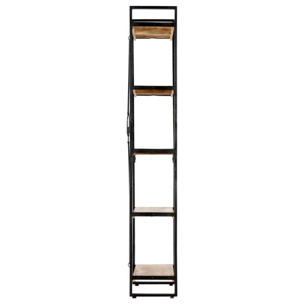 vidaXL 5-Tier Bookcase 60x30x180 cm Solid Mango Wood - Image 4