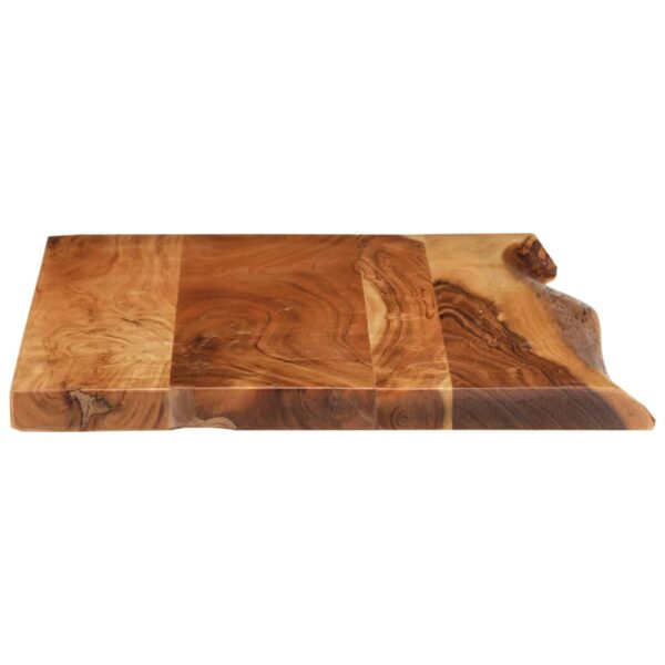 vidaXL Bathroom Vanity Top Solid Acacia Wood 80x52x3.8 cm - Image 4
