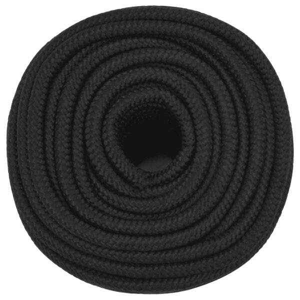 vidaXL Boat Rope Full Black 12 mm 100 m Polypropylene - Image 3