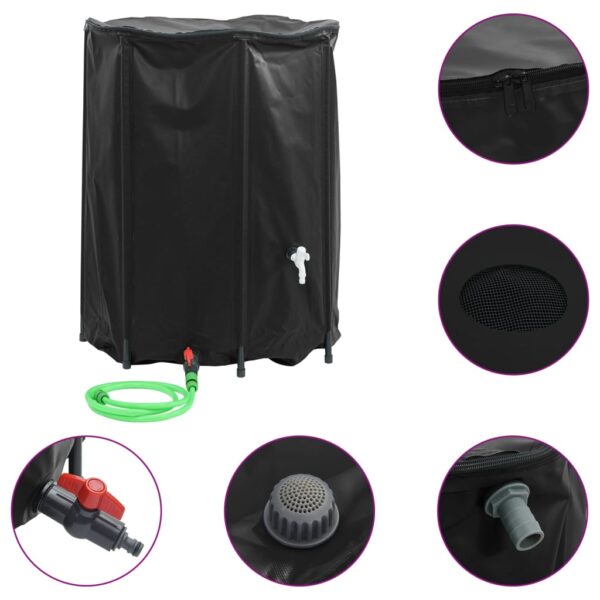 vidaXL Water Tank with Tap Foldable 750 L PVC - Image 2
