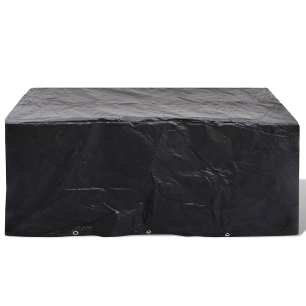 vidaXL Garden Furniture Covers 2 pcs 6 Person Poly Rattan Set 10 Eyelets 240x140 cm - Image 3