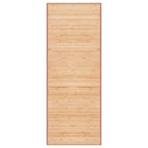 vidaXL Rug Bamboo 80x200 cm Brown
