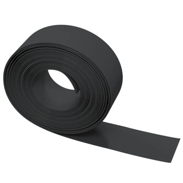 vidaXL Garden Edging Black 10 m 20 cm Polyethylene - Image 4