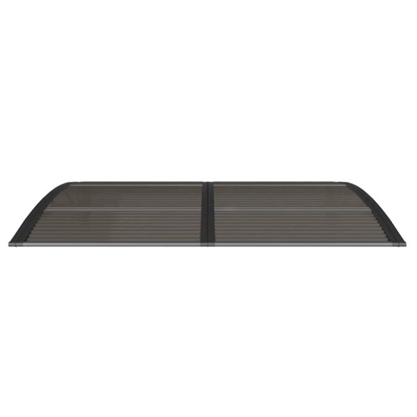 vidaXL Door Canopy Black 150x100 cm Polycarbonate - Image 4