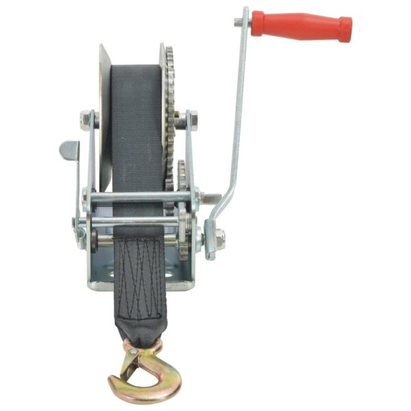 vidaXL Hand Winch with Strap 1587 kg - Image 2