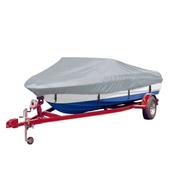 vidaXL Boat Covers 2 pcs Grey Length 488-564 cm Width 239 cm - Image 2