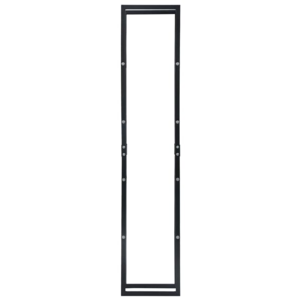 vidaXL Firewood Rack Black 40x25x200 cm Steel - Image 4
