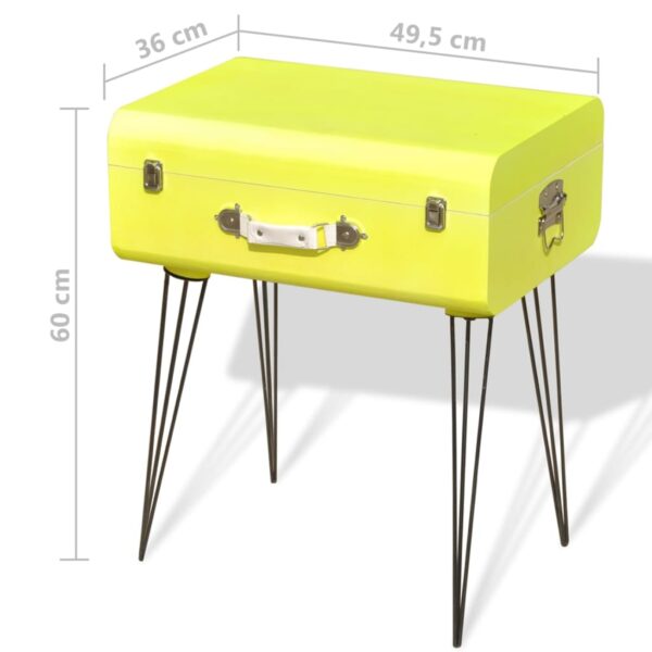 vidaXL Bedside Cabinets 2 pcs 49.5x36x60 cm Yellow - Image 8
