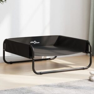 vidaXL Elevated Dog Bed Anthracite Oxford Fabric and Steel