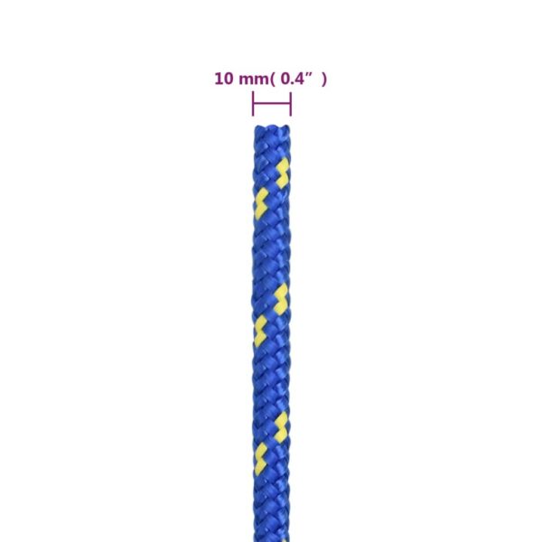 vidaXL Boat Rope Blue 10 mm 25 m Polypropylene - Image 6