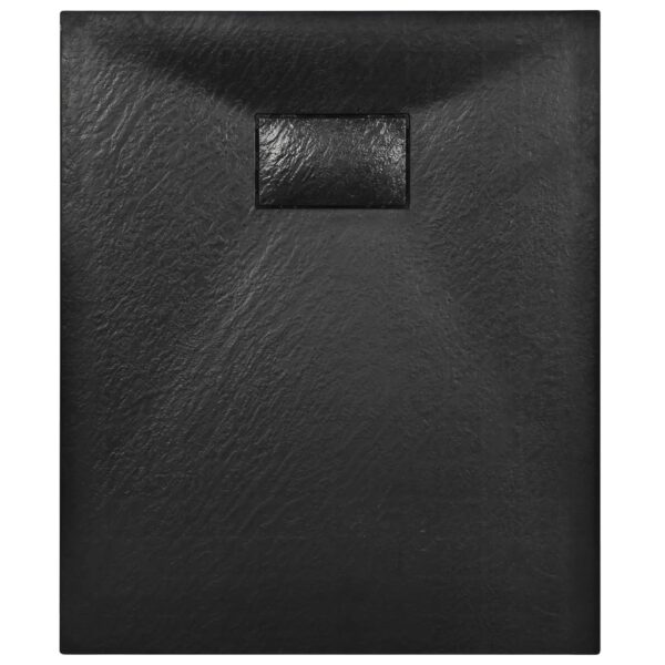 vidaXL Shower Base Tray SMC Black 90x70 cm - Image 4