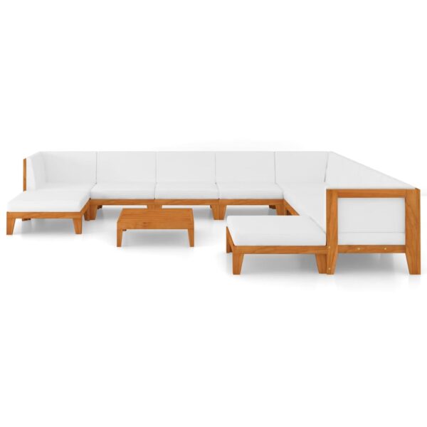 vidaXL 11 Piece Garden Lounge Set with Cushions Solid Acacia Wood - Image 3
