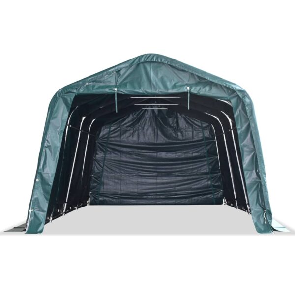 vidaXL Removable Livestock Tent PVC 550 g/m² 3.3x6.4 m Dark Green - Image 3