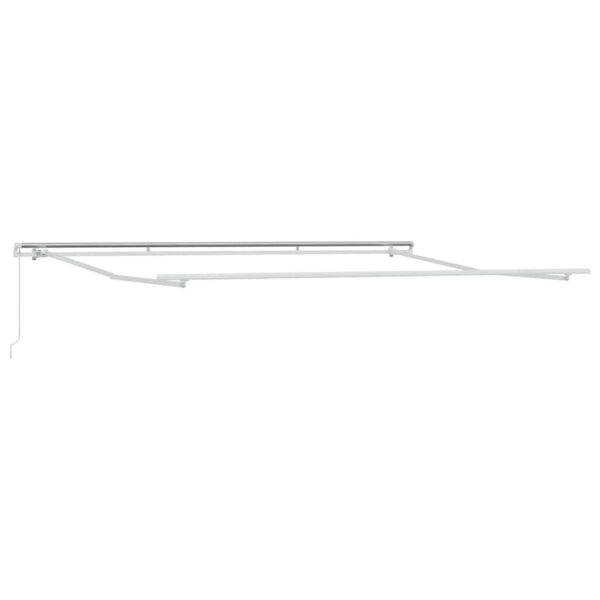vidaXL Awning Manual White 4.5 x 3 m Metal - Image 2