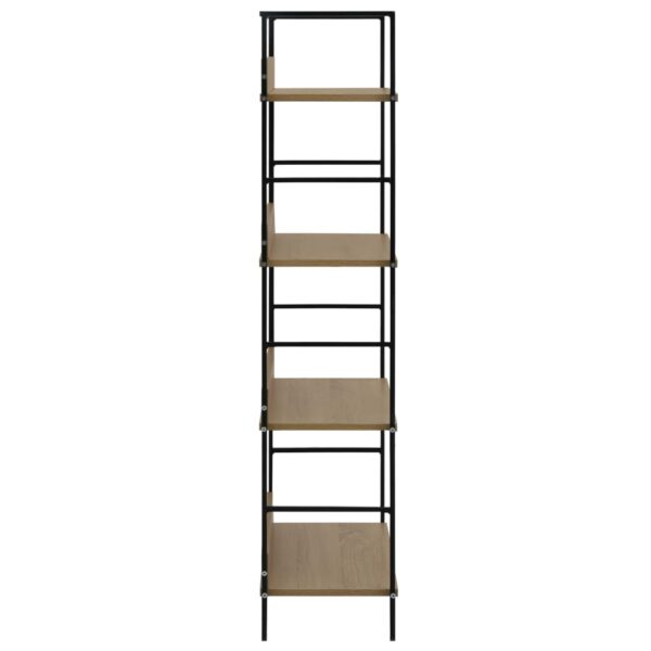 vidaXL 4-Layer Book Shelf Oak 60x27.6x124.5 cm Engineered Wood - Image 5