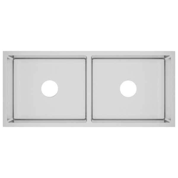 vidaXL Handmade Kitchen Sink Stainless Steel - Image 2